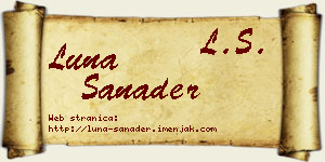 Luna Sanader vizit kartica